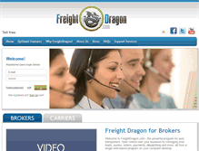 Tablet Screenshot of freightdragon.com